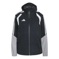 Veste de pluie adidas Tiro 26 pour Femmes, noir et gris