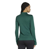 Haut d'entraînement adidas Entrada 26 pour femme, vert foncé et blanc