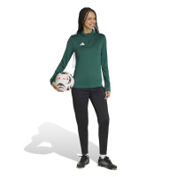 Haut d'entraînement adidas Entrada 26 pour femme, vert foncé et blanc