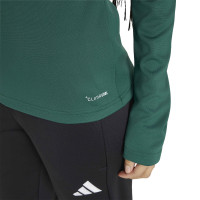Haut d'entraînement adidas Entrada 26 pour femme, vert foncé et blanc