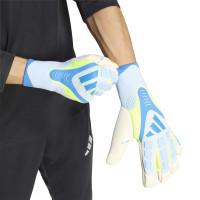 adidas Predator Pro Hyp Gants de Gardien de But Bleu Clair Bleu Néon Jaune