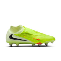 Nike Phantom 6 High Elite IJzeren-Nop Voetbalschoenen (SG) Pro Player Geel Oranje Zwart