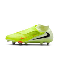 Nike Phantom 6 High Elite IJzeren-Nop Voetbalschoenen (SG) Pro Player Geel Oranje Zwart