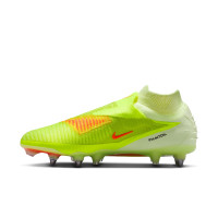Nike Phantom 6 High Elite IJzeren-Nop Voetbalschoenen (SG) Pro Player Geel Oranje Zwart