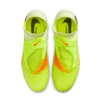 Nike Phantom 6 High Elite IJzeren-Nop Voetbalschoenen (SG) Pro Player Geel Oranje Zwart