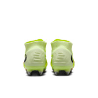 Nike Phantom 6 High Elite Crampons Vissés Chaussures de Foot (SG) Jaune Orange Noir