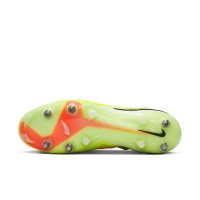 Nike Phantom 6 High Elite IJzeren-Nop Voetbalschoenen (SG) Pro Player Geel Oranje Zwart