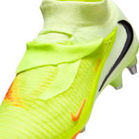 Nike Phantom 6 High Elite Crampons Vissés Chaussures de Foot (SG) Jaune Orange Noir