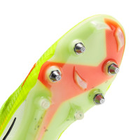 Nike Phantom 6 High Elite Crampons Vissés Chaussures de Foot (SG) Jaune Orange Noir