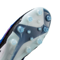 Nike Phantom 6 High Elite Kunstgras Voetbalschoenen (AG) Blauw Wit Felroze