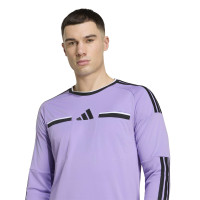 Maillot d'arbitre à manches longues adidas REF 26 violet noir