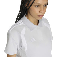 adidas Tiro 26 League Polo Dames Grijs Wit