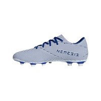 adidas NEMEZIZ 19.4 Gras / Kunstgras Voetbalschoenen (FxG) Wit Blauw Zwart