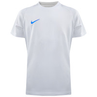 Maillot de Football Nike Dri-FIT Park VIII pour Enfants, blanc et bleu