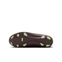 Nike Mercurial Vapor 16 Mbappé Club Gras / Kunstgras Voetbalschoenen (MG) Kids Bruin Neongeel Zilver