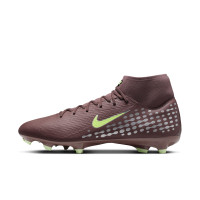 Nike Zoom Mercurial Superfly 10 Mbappé Academy Gras / Kunstgras Voetbalschoenen (MG) Bruin Neongeel Zilver