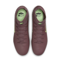 Nike Zoom Mercurial Superfly 10 Mbappé Academy Gras / Kunstgras Voetbalschoenen (MG) Bruin Neongeel Zilver