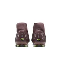 Nike Zoom Mercurial Superfly 10 Mbappé Academy Gras / Kunstgras Voetbalschoenen (MG) Bruin Neongeel Zilver