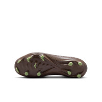 Nike Zoom Mercurial Superfly 10 Mbappé Academy Gras / Kunstgras Voetbalschoenen (MG) Kids Bruin Neongeel Zilver
