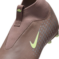 Nike Zoom Mercurial Superfly 10 Mbappé Academy Gras / Kunstgras Voetbalschoenen (MG) Kids Bruin Neongeel Zilver