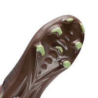 Nike Zoom Mercurial Superfly 10 Mbappé Academy Gras / Kunstgras Voetbalschoenen (MG) Kids Bruin Neongeel Zilver