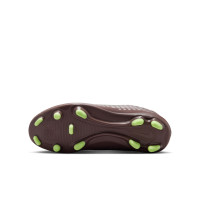 Nike Mercurial Superfly 10 Club Mbappé Gazon Naturel Gazon Artificiel Chaussures de Foot (MG) Enfants Brun Néon Jaune Argenté