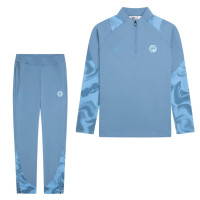 Survêtement Cruyff Defense 1/4-Zip pour Enfants, bleu, bleu clair