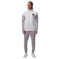 Nike Paris Saint-Germain Strike Survêtement à Capuche Full-Zip 2025-2026 Blanc Gris Noir