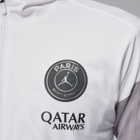 Nike Paris Saint-Germain Strike Survêtement à Capuche Full-Zip 2025-2026 Blanc Gris Noir