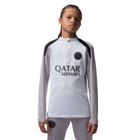 Survêtement Nike Paris Saint-Germain x Jordan Strike 1/4-Zip 2025-2026 pour Enfants, blanc, gris, noir
