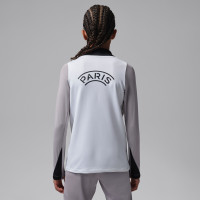 Survêtement Nike Paris Saint-Germain x Jordan Strike 1/4-Zip 2025-2026 pour Enfants, blanc, gris, noir