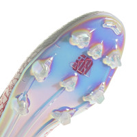 adidas F50 Lamine Yamal Elite Veterloze Gras Voetbalschoenen (FG) Wit Felrood Zwart