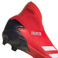 adidas PREDATOR 20.3 LL Gras Voetbalschoenen (FG) Kids Rood Wit Zwart