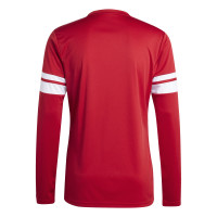 Maillot de football à manches longues adidas Squadra 25 rouge et blanc