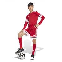 adidas Squadra 25 Voetbalshirt Lange Mouwen Kids Rood Wit