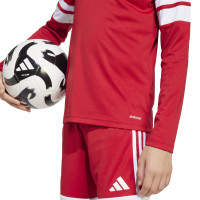 adidas Squadra 25 Voetbalshirt Lange Mouwen Kids Rood Wit
