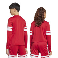 adidas Squadra 25 Voetbalshirt Lange Mouwen Kids Rood Wit