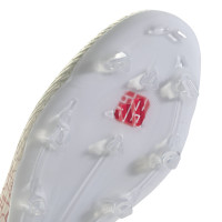 adidas F50 Lamine Yamal League Veterloze Gras / Kunstgras Voetbalschoenen (MG) Wit Felrood Zwart