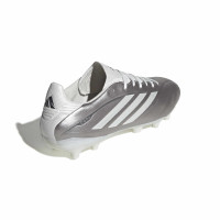 adidas Copa Pure IV League Gazon Naturel Chaussures de Foot (FG) Argenté Blanc Gris Foncé