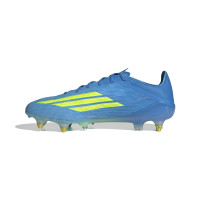 adidas F50 Elite IJzeren-Nop Voetbalschoenen (SG) Blauw Neongeel