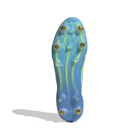 adidas F50 Elite Crampons Vissés Chaussures de Foot (SG) Bleu Néon Jaune