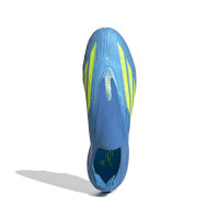 adidas F50 Elite Sans Lacets Crampons Vissés Chaussures de Foot (SG) Bleu Néon Jaune