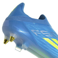 adidas F50 Elite Sans Lacets Crampons Vissés Chaussures de Foot (SG) Bleu Néon Jaune
