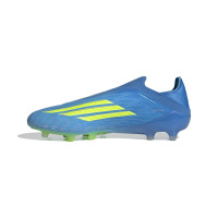 adidas F50 Elite Veterloze Kunstgras Voetbalschoenen (AG) Blauw Neongeel