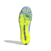 adidas Predator Elite FT Gazon Artificiel Chaussures de Foot (AG) Bleu Clair Bleu Jaune