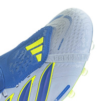 adidas Predator Elite FT Gazon Artificiel Chaussures de Foot (AG) Bleu Clair Bleu Jaune