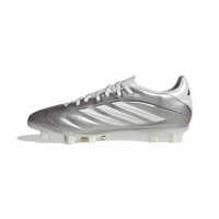 adidas Copa Pure IV Club Gazon Naturel Artificiel Chaussures de Foot (MG) Argenté Blanc Gris Foncé