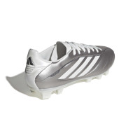 adidas Copa Pure IV Club Gazon Naturel Artificiel Chaussures de Foot (MG) Argenté Blanc Gris Foncé