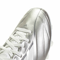 adidas Copa Pure IV Club Gras / Kunstgras Voetbalschoenen (MG) Zilver Wit Donkergrijs