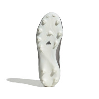 adidas Copa Pure IV League Gazon Naturel Chaussures de Foot (FG) Enfants Argenté Blanc Gris Foncé